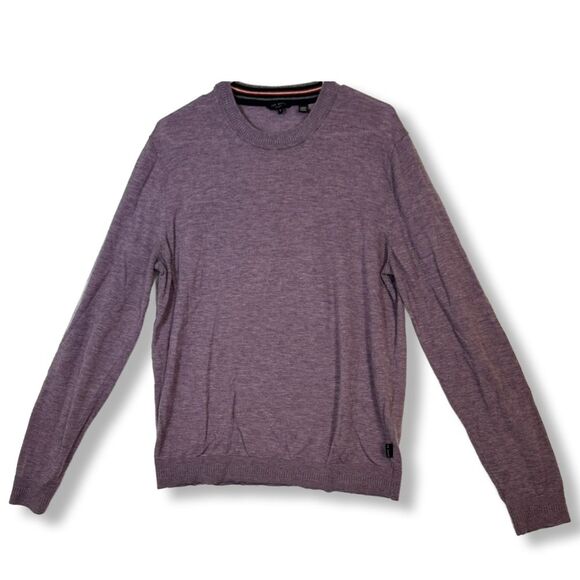 Ted Baker Sweater Women's 6 Purple Wool Knit Crew Neck Long Sleeve Pullover W294 - Picture 1 of 10